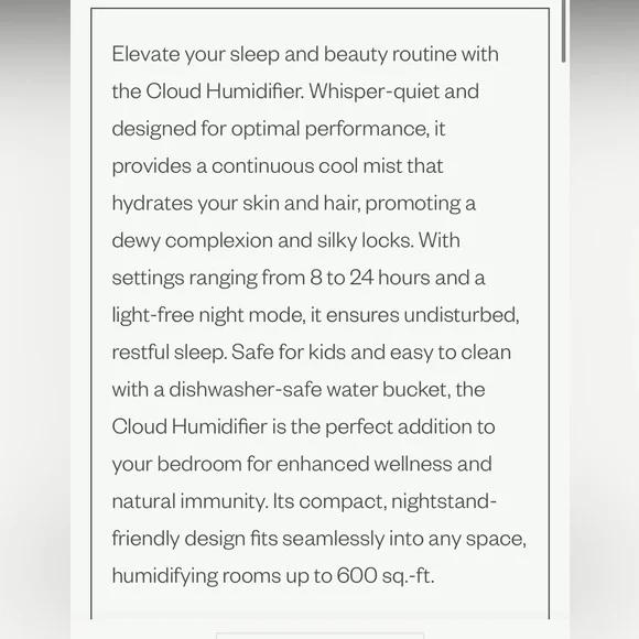 Vitruvi White Humidifier - Picture 5 of 5